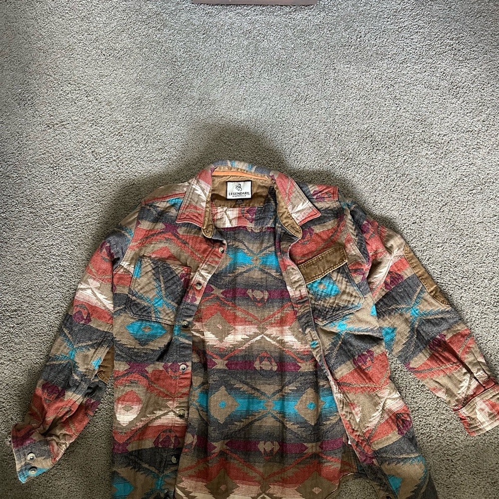 Colorful Patterned Button-Up Shirt